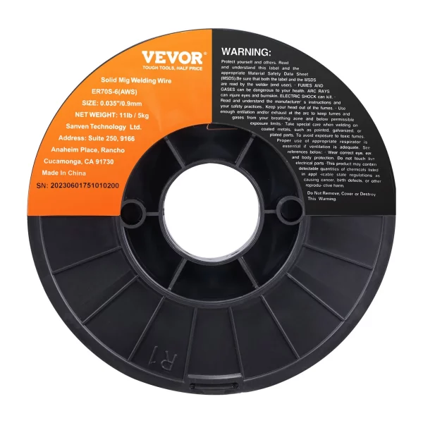 Zvárací drôt. 1 kotúč ER70S-6 0,9 mm 5 kg MIG, priemer cievky 200 mm, pevnosť v ťahu 490 – 670 MPa, ideálny na zváranie uhlíkovej ocele – Obrázok 4