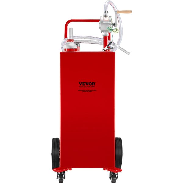 Nádrž na palivo Fuel Caddy 132 l, 4 kolesá, s manuálnym čerpadlom, červená – Obrázok 4