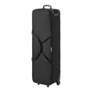 Štúdiový vozík  118x37x30 cm, prepravná taška na štúdiové vybavenie, taška na fotoaparát na kolieskach, štúdiová taška s kolieskami, popruhy, polstrovaná priehradka, rukoväť, na stojany na osvetlenie, statívy, teleskopy