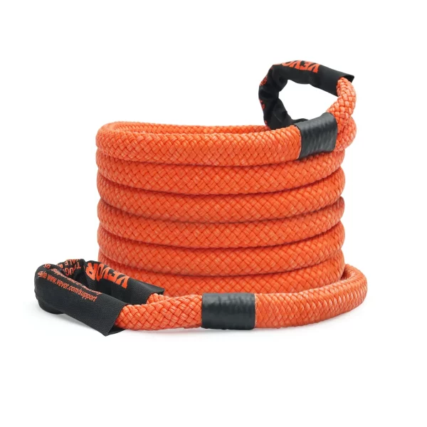 Ťažné lano 22 mm x 6 m 13871 kg, Ťažný popruh do terénu s vysokou nosnosťou, Extrémne odolné ťažné lano s 30% elasticitou, Ťažná pomôcka pre Jeep, osobné autá, nákladné autá, štvorkolky, UTV, SUV, traktory – Obrázok 3