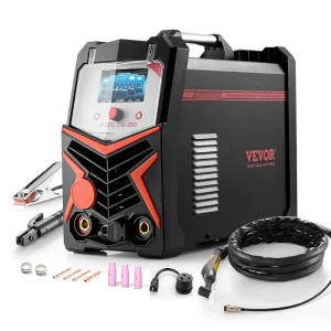 Zváračka TIG, 200A 6-v-1 hliníková zváračka (LED displej) - AC TIG/DC TIG/AC Pulzné TIG/DC Pulzné TIG/Bodové TIG/MMA (obalená elektróda), so synergickým riadením IGBT