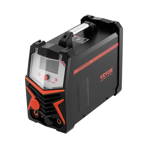 Zváračka TIG, 200A 6-v-1 hliníková zváračka (LED displej) - AC TIG/DC TIG/AC Pulzné TIG/DC Pulzné TIG/Bodové TIG/MMA (obalená elektróda), so synergickým riadením IGBT – Obrázok 4