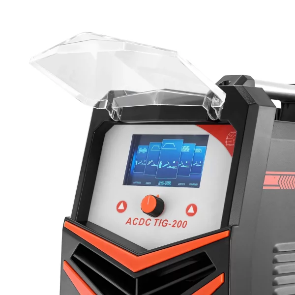 Zváračka TIG, 200A 6-v-1 hliníková zváračka (LED displej) - AC TIG/DC TIG/AC Pulzné TIG/DC Pulzné TIG/Bodové TIG/MMA (obalená elektróda), so synergickým riadením IGBT – Obrázok 2