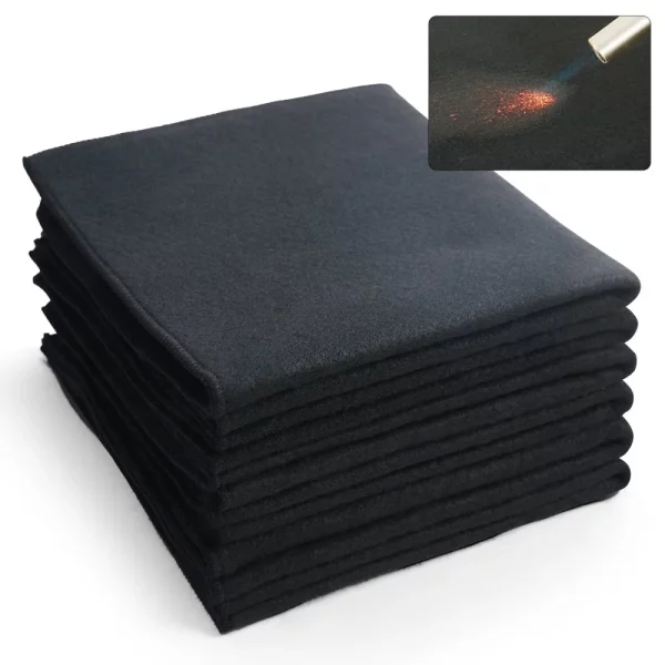 Zváračské deky z uhlíkovej plsti, 6 kusov, 540 x 510 mm, ohňovzdorné zváračské deky, sada žiaruvzdorných dek, rezateľná podložka z uhlíkových vlákien spomaľujúca horenie – Obrázok 7