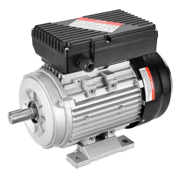 Elektromotor 0,75 kW 1400 ot./min, AC 220~240 V 5,45 A, rám 80 B3, jednofázový motor vzduchového kompresora, drážkovaný hriadeľ 19 mm, otáčanie vpred/vzad pre poľnohospodárske stroje a všeobecné zariadenia – Obrázok 4