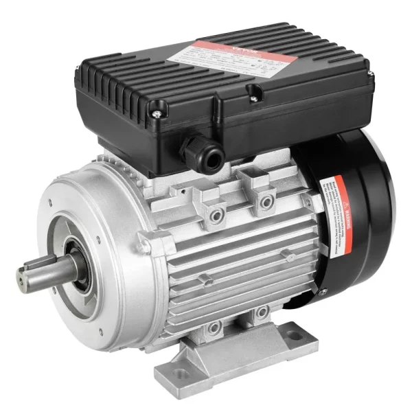 Elektromotor 0,55 kW 1400 ot./min., AC 220 – 240 V, 4,5 A, rám 80 B34, jednofázový motor vzduchového kompresora, drážkovaný hriadeľ 19 mm, otáčanie vpred/vzad pre poľnohospodárske stroje a všeobecné zariadenia