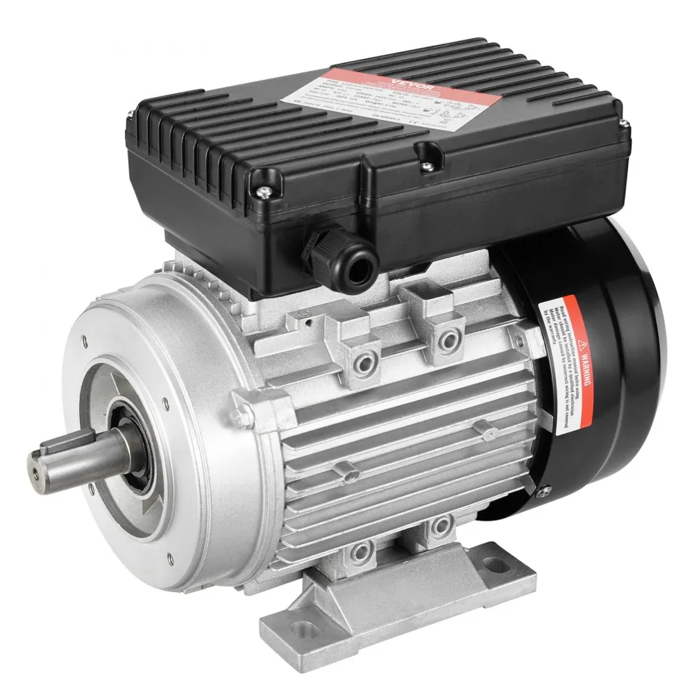 Elektromotor 0,55 kW 1400 ot./min., AC 220 – 240 V, 4,5 A, rám 80 B34, jednofázový motor vzduchového kompresora, drážkovaný hriadeľ 19 mm, otáčanie vpred/vzad pre poľnohospodárske stroje a všeobecné zariadenia
