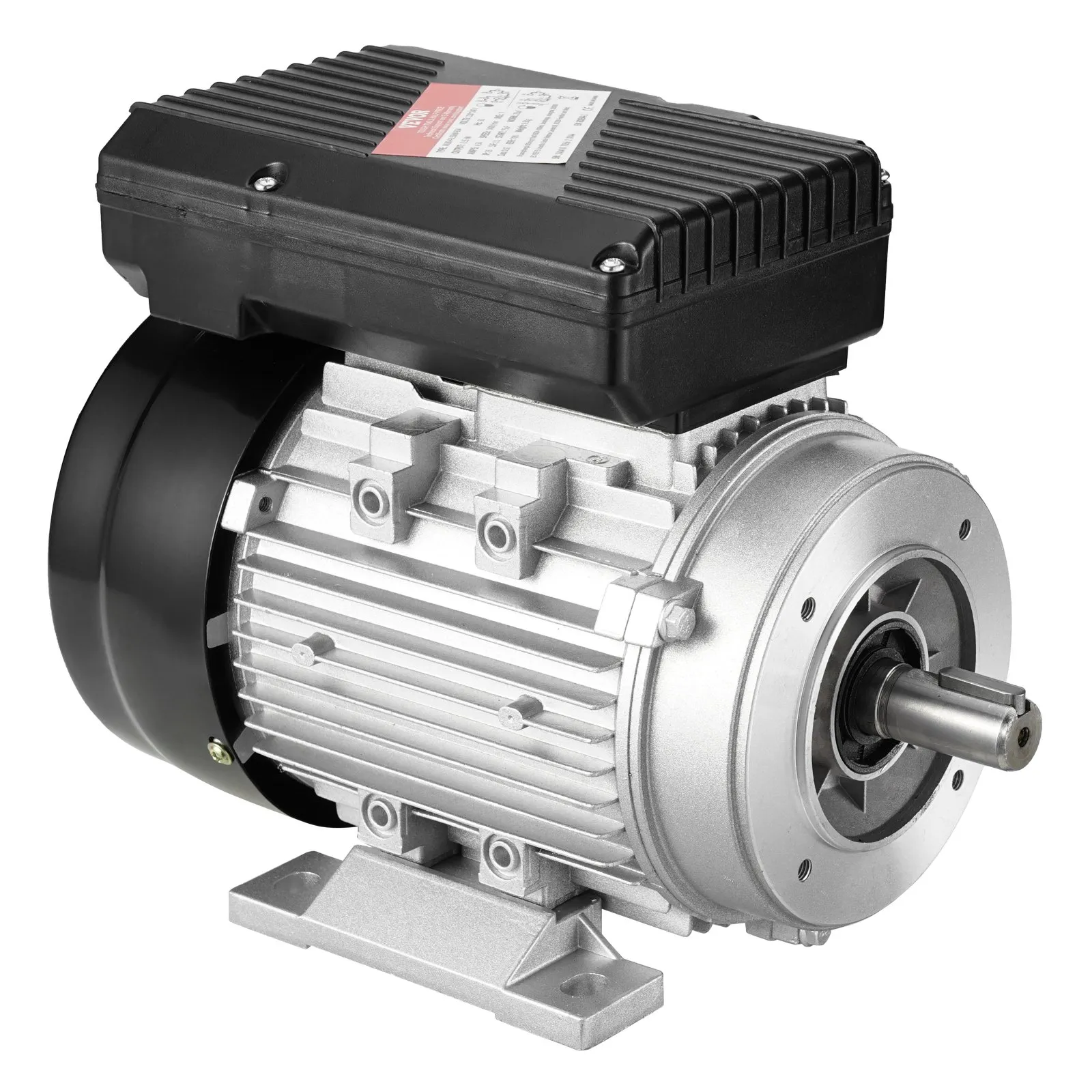 Elektromotor 0,55 kW 1400 ot./min., AC 220 – 240 V, 4,5 A, rám 80 B34, jednofázový motor vzduchového kompresora, drážkovaný hriadeľ 19 mm, otáčanie vpred/vzad pre poľnohospodárske stroje a všeobecné zariadenia – Obrázok 3