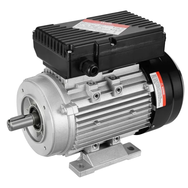 Elektromotor 0,75 kW 1400 ot./min., AC 220 – 240 V, 5,45 A, rám 80 B34, jednofázový motor vzduchového kompresora, drážkovaný hriadeľ 19 mm, otáčanie vpred/vzad pre poľnohospodárske stroje a všeobecné zariadenia – Obrázok 4