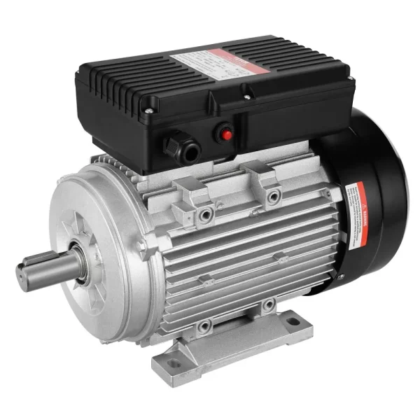 Elektromotor 2,2 kW 2800 ot./min., AC 220 – 240 V, 13,8 A, 90 l, rám B3, jednofázový motor vzduchového kompresora, drážkovaný hriadeľ 24 mm, otáčanie dopredu/dozadu pre poľnohospodárske stroje a všeobecné zariadenia – Obrázok 6