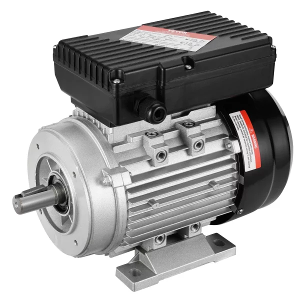 Elektromotor 0,75 kW 2850 ot./min., AC 220 – 240 V, 5,15 A, rám 80 B34, jednofázový motor vzduchového kompresora, drážkovaný hriadeľ 19 mm, otáčanie vpred/vzad pre poľnohospodárske stroje a všeobecné zariadenia – Obrázok 4