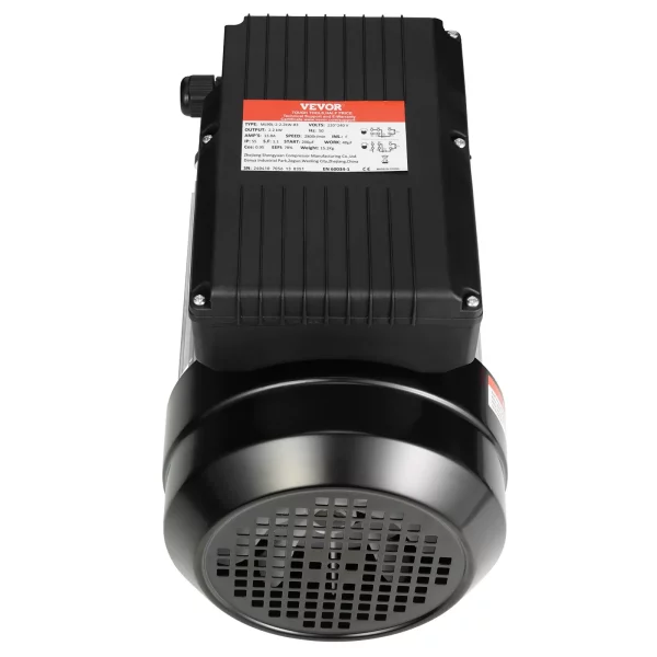 Elektromotor 2,2 kW 2800 ot./min., AC 220 – 240 V, 13,8 A, 90 l, rám B3, jednofázový motor vzduchového kompresora, drážkovaný hriadeľ 24 mm, otáčanie dopredu/dozadu pre poľnohospodárske stroje a všeobecné zariadenia – Obrázok 2