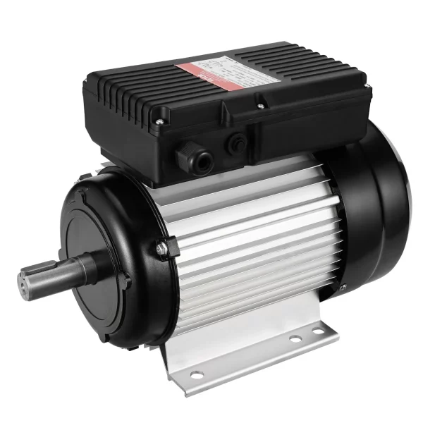 Elektromotor 2,2 kW 2800 ot./min., AC 220 – 240 V, 13,8 A, 90 l, rám B3, jednofázový motor vzduchového kompresora, drážkovaný hriadeľ 24 mm, otáčanie dopredu/dozadu pre poľnohospodárske stroje a všeobecné zariadenia – Obrázok 4