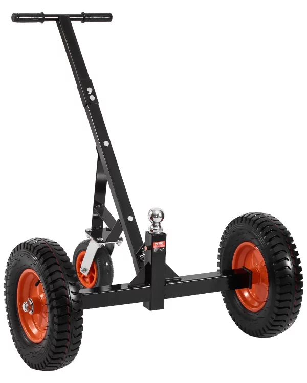 Podvozok na príves, nosnosť oka 544 kg, nastaviteľná výška 460 a 560 mm, guľa 50,8 mm, pneumatiky 386 mm, uhlíková oceľ, na prepravu obytných prívesov – Obrázok 3