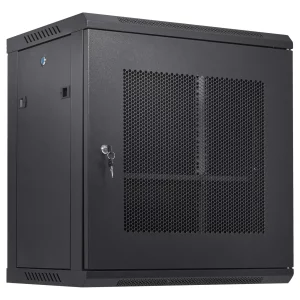 Nástenná sieťová serverová skriňa 12U, hĺbka 15,5", skriňa pre serverový rack, max. nosnosť 200 libier, montáž na podlahu, s uzamykateľnými bočnými panelmi dverí, pre IT zariadenia, A/V zariadenia