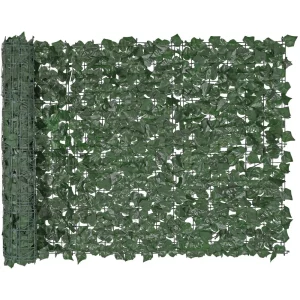 Plot na ochranu súkromia s brečtanom, 99x249 cm, umelá zelená clona, ​​zelený plot z brečtanu so zosilneným spojením, umelé živé ploty s listami viniča, dekorácia do záhrady, na dvor, na balkón, na terasu