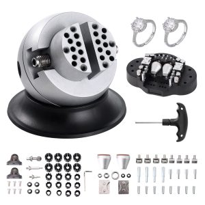 Zverák s guľôčkovým upínaním, 3-palcový nástroj na gravírovanie, 360° otočný zverák na gravírovací blok, 70-dielny nadstavec, nástroje na gravírovanie šperkov, štandardný blok na intarzie drahokamov a malé gravírovanie