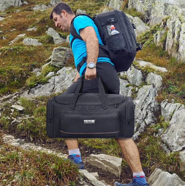 Taška na ďalekohľad , 560 mm, puzdro na prenášanie ďalekohľadu s pevnými prackami, viacerými vreckami a odnímateľnou priehradkou na ďalekohľady, puzdro na prenášanie ďalekohľadu na upevnenie optického tubusu a statívu – Obrázok 4