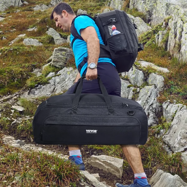Taška na ďalekohľad  770 mm, puzdro na prenášanie ďalekohľadu s pevnými prackami, viacerými vreckami a odnímateľnou priehradkou na ďalekohľady, puzdro na prenášanie ďalekohľadu na upevnenie optického tubusu a statívu – Obrázok 4