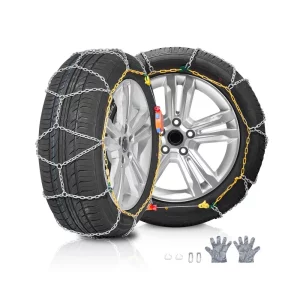 Snehové reťaze. Snehové reťaze sú vyrobené z mangánovej legovanej ocele, Núdzové trakčné reťaze, 2 ks. Univerzálne snehové reťaze do auta 610/685 mm, Vysokopevnostné núdzové ťažné reťaze pre autá, pickupy, SUV, nákladné vozidlá, strieborné