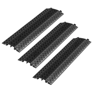 Chránič káblov  975 mm, nosnosť 7938 kg/nápravu, odolný PP chránič káblov, ochrana proti zakopnutiu, kryty podlahy, pre priestory s vysokým prahom, pre domácnosti, kancelárie, sklady, 3 kusy