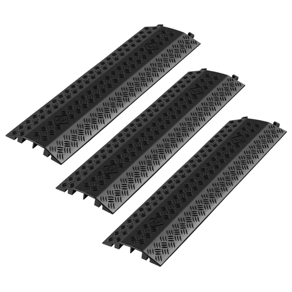 Chránič káblov  975 mm, nosnosť 7938 kg/nápravu, odolný PP chránič káblov, ochrana proti zakopnutiu, kryty podlahy, pre priestory s vysokým prahom, pre domácnosti, kancelárie, sklady, 3 kusy