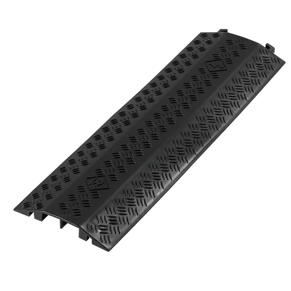 Chránič káblov  975 mm, nosnosť 7938 kg/nápravu, odolný PP chránič káblov, ochrana proti zakopnutiu, kryty podlahy, pre priestory s vysokým prahom, pre domácnosti, kancelárie, sklady, 3 kusy – Obrázok 3