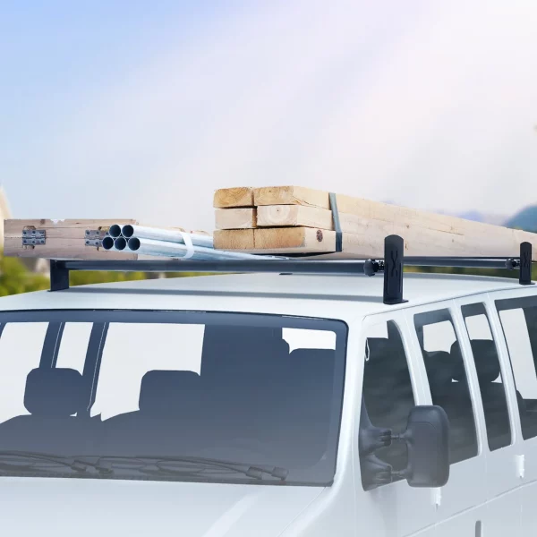 Strešný nosič rebríkov, 2 kusy, nastaviteľný strešný nosič na nákladné auto s dĺžkou 910 – 1330 mm, nosnosť 181 kg, nosiče batožiny na nákladné vozidlá, hliníková zliatina, antikorózny, inštalácia pomocou vŕtania – Obrázok 6