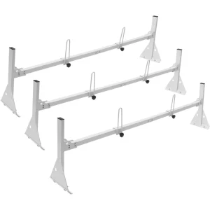 Strešný nosič rebríkov, 3 kusy, dĺžka 1430 – 1560 mm, nastaviteľný nosič na nákladné auto 200 – 215 mm, výška 340 kg, nosnosť 340 kg, nosiče batožiny na nákladné autá, hliníková zliatina, odolný voči hrdzi a korózii.