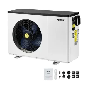 Elektrické bazénové tepelné čerpadlo, vykurovací výkon 1,48 – 7,11 kW, energeticky úsporné ohrievače bazénov s variabilnou frekvenciou pre nadzemné bazény s objemom 15 – 30 m³, ohrievač a chladenie ohrievača vody do bazéna