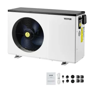 Elektrické bazénové tepelné čerpadlo, vykurovací výkon 3,22 – 15,25 kW, energeticky úsporné ohrievače bazénov s variabilnou frekvenciou pre nadzemné bazény s objemom 30 – 60 m³, ohrievanie a chladenie ohrievača vody v bazéne AC 220 – 240 V, 50 Hz