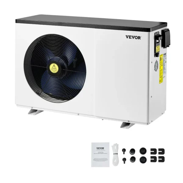 Elektrické bazénové tepelné čerpadlo, vykurovací výkon 3,22 – 15,25 kW, energeticky úsporné ohrievače bazénov s variabilnou frekvenciou pre nadzemné bazény s objemom 30 – 60 m³, ohrievanie a chladenie ohrievača vody v bazéne AC 220 – 240 V, 50 Hz