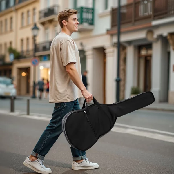 Akustická gitara 41 palcov / 1041,4 mm sada pre začiatočníkov pre dospelých, natural – Obrázok 5
