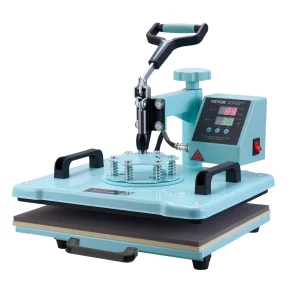 Termotransferový lis 30x38cm 2 v 1, lis na tričká, zelený