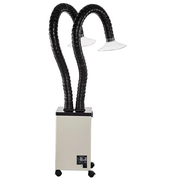 Odsávač spájkovacích dymov 150W, odsávací vzduchový filter, ventilátor, spájkovací drôt, priemyselný odsávač dymu, filter pre spájkovaciu stanicu, malý pracovný stôl 220V – Obrázok 6
