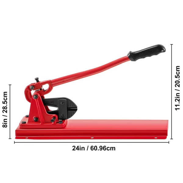 Stolový krimpovací nástroj  s ručným lisovaním, 24" a reznou kapacitou 9,525 mm – Obrázok 3