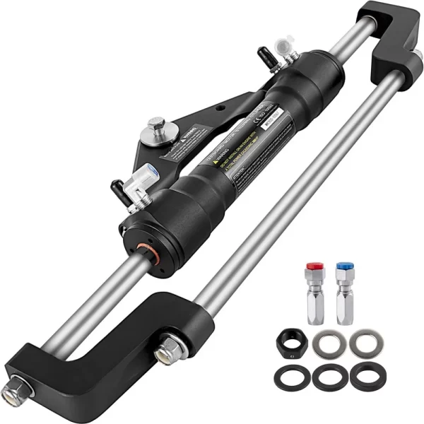 Hydraulický riadiaci valec 300 HP, hydraulické riadenie, predná hydraulická súprava pre vonkajšie lodné riadenie bez hydraulickej hadice a kormidla pre systém riadenia lodí s vonkajším motorom