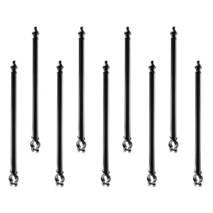 Predĺženie plota proti preliezaniu, balenie 9 kusov, deflektor z ostnatého drôtu 695 mm pre vrch plota 3,3-3,8 mm, držiak Ω, držiak ostnatého drôtu na ochranu súkromia na dvore, farme alebo v záhrade