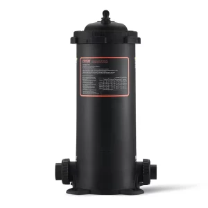 kazetový bazénový filter 380 x 380 x 710 mm, vstavaný bazénový filter, nadzemný filtračný systém pre bazény s vylepšeným filtrom a nepriepustným krytom pre vírivky a nafukovacie bazény.