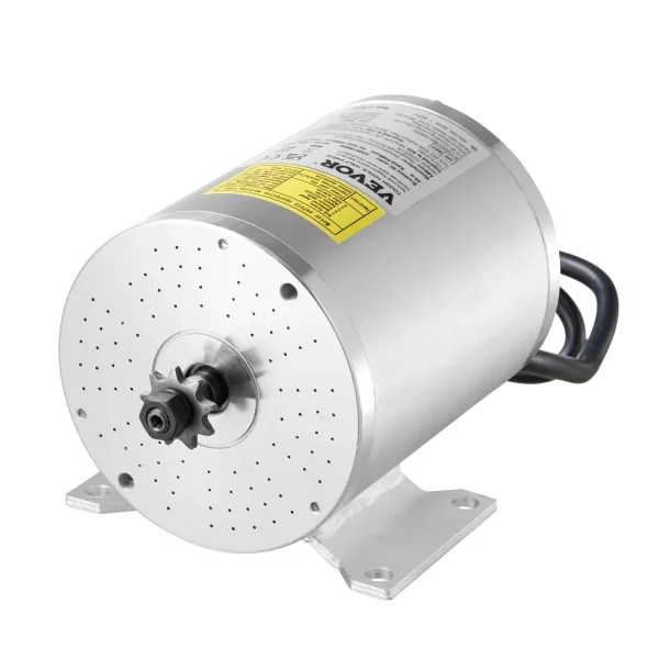 Elektrický bezkefkový jednosmerný motor 1800W - 48V 4500 ot./min. motor s vylepšeným regulátorom otáčok a sadou škrtiacej klapky pre motokáry, elektrické bicykle, motocykle, skútre, DIY – Obrázok 3