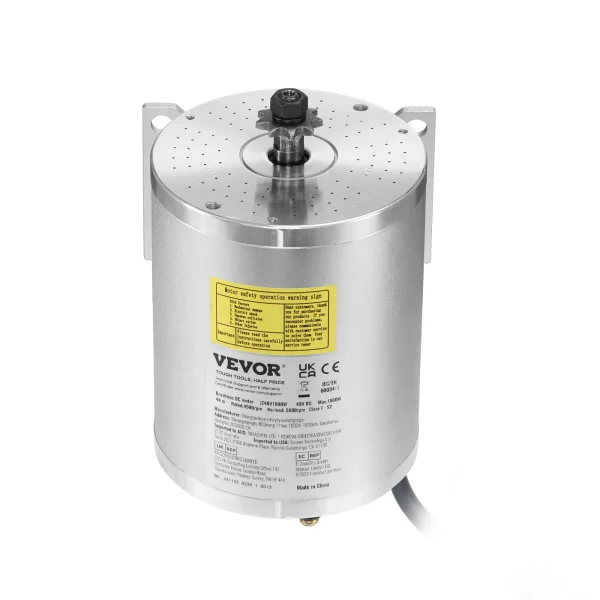 Elektrický bezkefkový jednosmerný motor 1800W - 48V 4500 ot./min. motor s vylepšeným regulátorom otáčok a sadou škrtiacej klapky pre motokáry, elektrické bicykle, motocykle, skútre, DIY – Obrázok 5