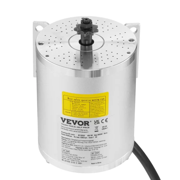 Elektrický bezkefkový jednosmerný motor 1800 W- 48V 4500 ot./min. s vylepšeným regulátorom otáčok, nožným pedálom a plynovou rukoväťou pre motokáry, elektrické bicykle, motocykle a kolobežky – Obrázok 5