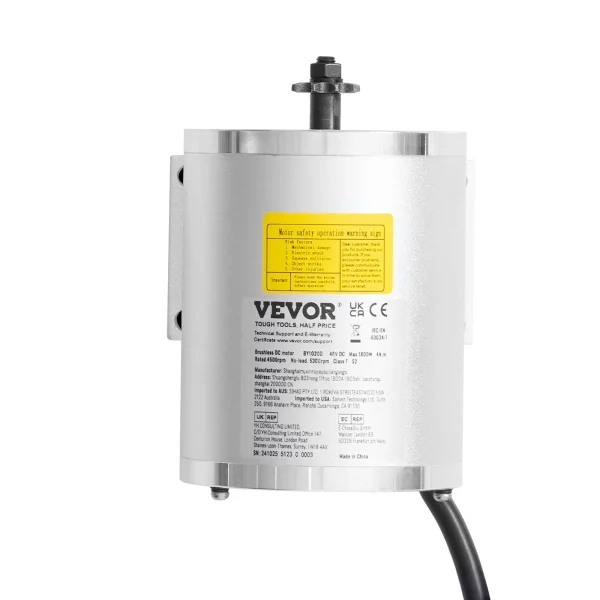 Súprava elektrického bezkefkového jednosmerného motora 2000W, bezkefkový elektromotor - 60V 4500 ot./min. s vylepšeným regulátorom otáčok pre motokáry, elektrické bicykle, motocykle a skútre – Obrázok 4