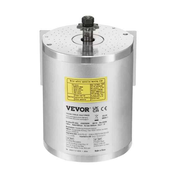 Súprava elektrického bezkefového jednosmerného motora 2000W - 48V 4300 ot./min. s vylepšeným regulátorom otáčok a súpravou na držanie plynu pre motokáry, elektrické bicykle, motocykle, skútre, DIY – Obrázok 2