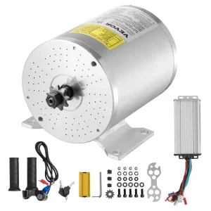 Súprava elektrického bezkefového jednosmerného motora 2000W - 48V 4300 ot./min. s vylepšeným regulátorom otáčok a súpravou na držanie plynu pre motokáry, elektrické bicykle, motocykle, skútre, DIY