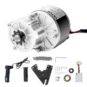 Súprava elektrického jednosmerného motora 250W, výkonný elektromotor - 24V 2700 ot./min. s vylepšeným regulátorom otáčok, sada škrtiacej klapky pre motokáry, elektrické bicykle, motocykle a skútre