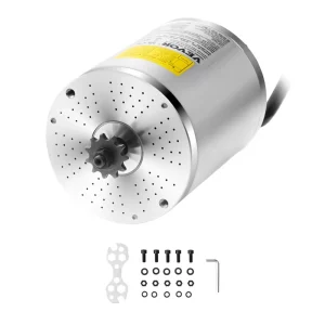 Elektrický bezkefkový jednosmerný motor 3000W, bezkefkový elektromotor, 60V 4800 ot./min. elektromotor pre motokáry, elektrický motor pre terénne bicykle, motocykle, skútre, DIY