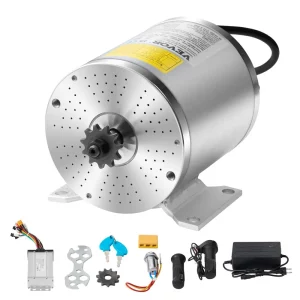 Elektrický bezkefkový jednosmerný motor 500 W- 36V 3000 ot./min. motor s regulátorom otáčok, sada rukoväte plynu, elektromotor, ideálny pre motokáry, elektrické bicykle, motocykle, kolobežky