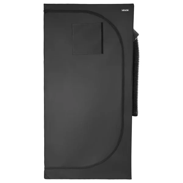 Sada pestovateľského stanu, 100x100x200 cm, skleníkový stan s full spectrum LED pestovateľským svetlom a ventilačným systémom, stan na rastliny 600D vysoko reflexný mylar, pestovateľské stany na kvety a zeleninu – Obrázok 4