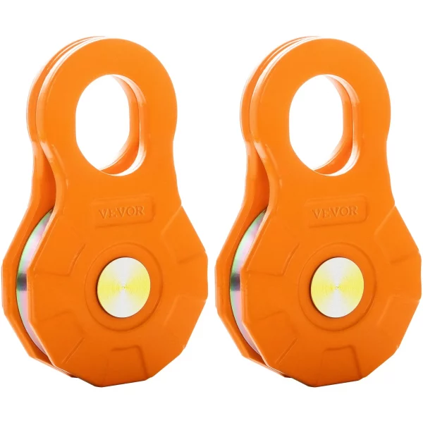 Záchytný blok, nosnosť 11T/11,3 kg, kladka navijaka pre vysoké zaťaženie 14 mm syntetické lano alebo mäkké strmene, príslušenstvo na odťahovanie v teréne pre traktor, nákladné auto, štvorkolku a UTV, 2 balenia – Obrázok 2